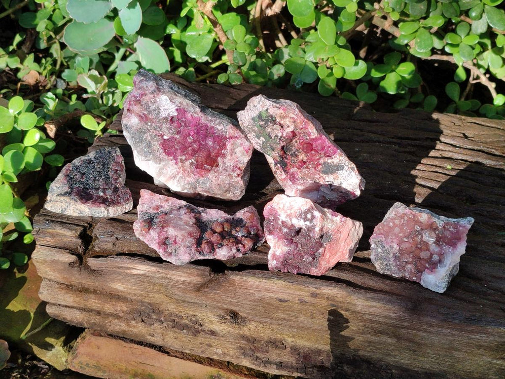 Natural Spherocobaltite Specimens with Heterogonite x 8 From Musonoi Mine, Congo - Toprock Gemstones and Minerals 