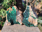 Natural Crystalline Malachite Specimens x 3 From Tenke Fungurume, Congo - Toprock Gemstones and Minerals 