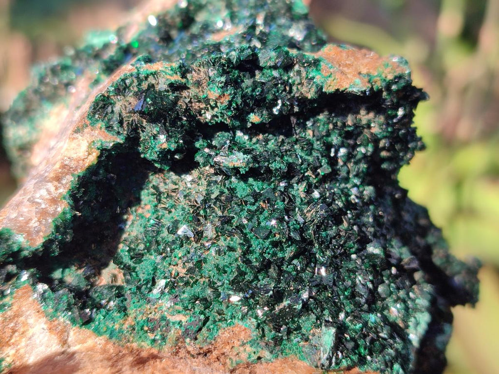 Natural Crystalline Malachite Specimens x 3 From Tenke Fungurume, Congo - Toprock Gemstones and Minerals 