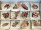 Natural Red Hematoid Quartz Crystals and Clusters x 12 From Karoi, Zimbabwe - Toprock Gemstones and Minerals 
