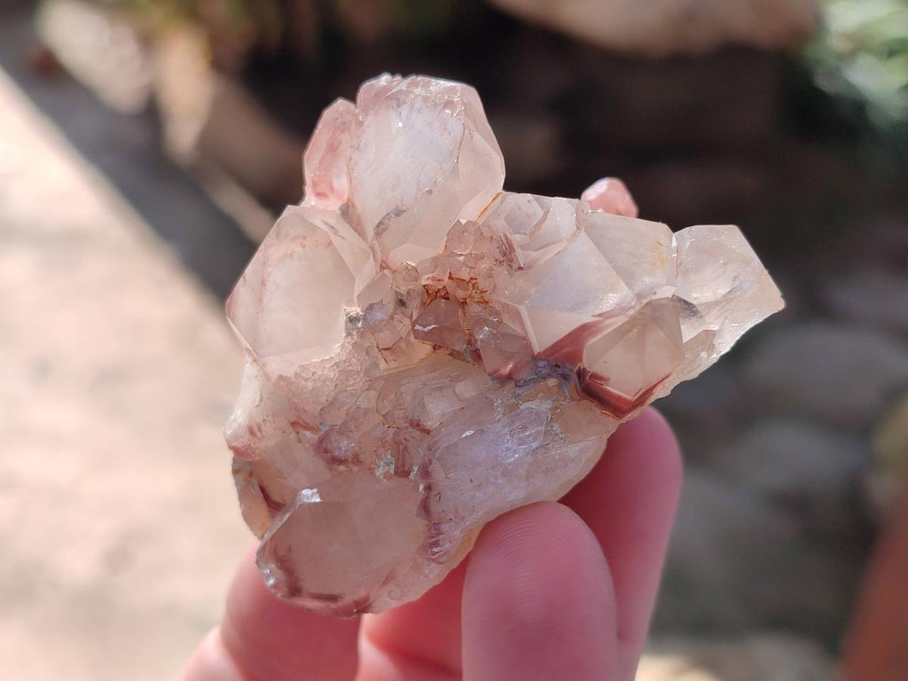 Natural Red Hematoid Quartz Crystals and Clusters x 12 From Karoi, Zimbabwe - Toprock Gemstones and Minerals 