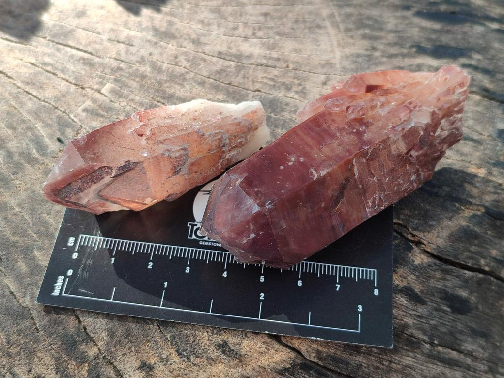 Natural Red Hematoid Quartz Crystals and Clusters x 12 From Karoi, Zimbabwe - Toprock Gemstones and Minerals 