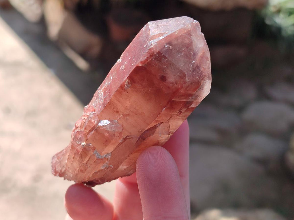 Natural Red Hematoid Quartz Crystals and Clusters x 12 From Karoi, Zimbabwe - Toprock Gemstones and Minerals 