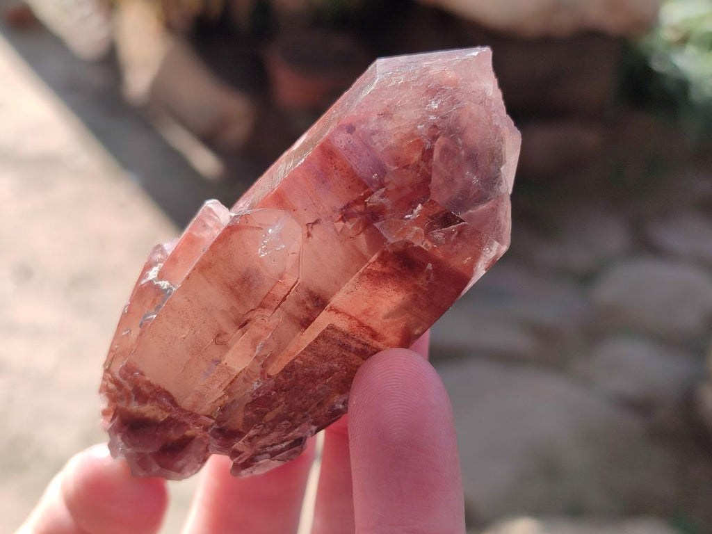 Natural Red Hematoid Quartz Crystals and Clusters x 12 From Karoi, Zimbabwe - Toprock Gemstones and Minerals 