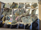 Polished One Side Labradorite Display Pieces x 24 From Madagascar - Toprock Gemstones and Minerals 