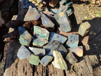 Polished One Side Labradorite Display Pieces x 24 From Madagascar - Toprock Gemstones and Minerals 