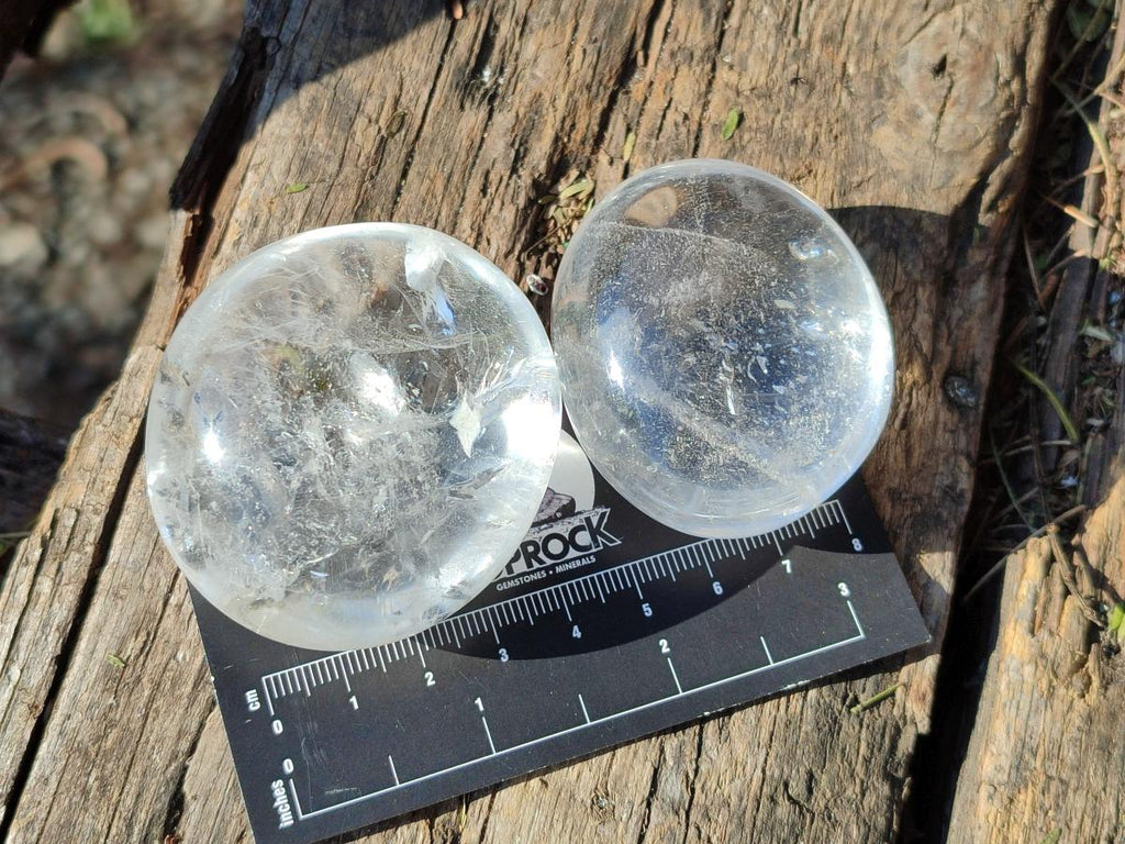 Polished Rock Crystal Galets x 25 From Amoron’i Mania, Madagascar - Toprock Gemstones and Minerals 