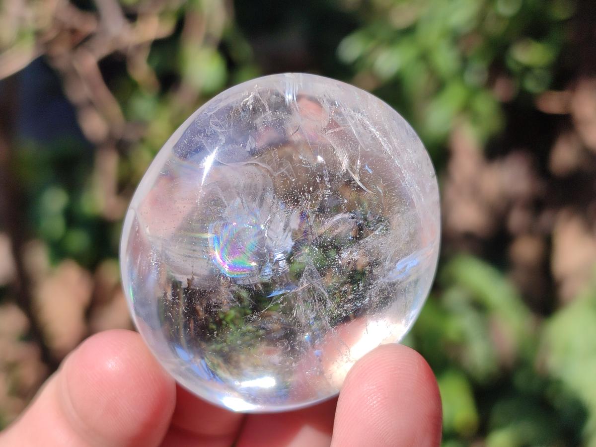 Polished Rock Crystal Galets x 25 From Amoron’i Mania, Madagascar - Toprock Gemstones and Minerals 