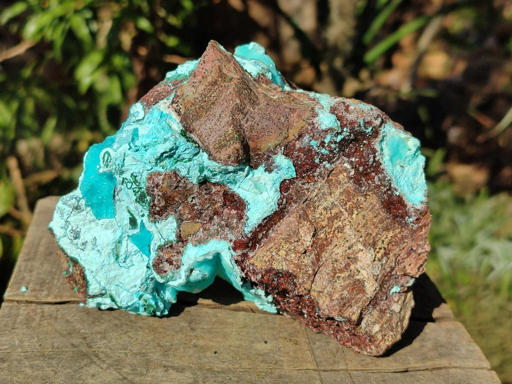 Natural Drusy Chrysocolla with Malachite on Copper Dolomite x 1 From Lupoto Mine, Congo - Toprock Gemstones and Minerals 