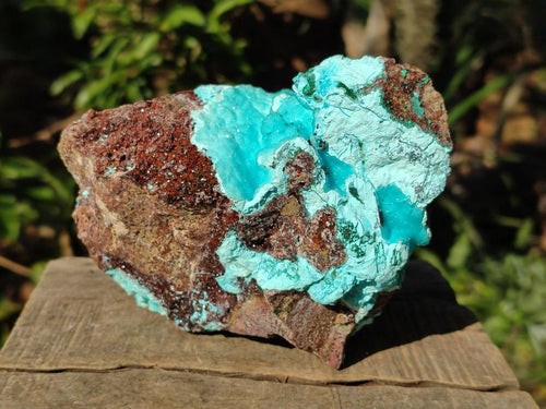 Natural Drusy Chrysocolla with Malachite on Copper Dolomite x 1 From Lupoto Mine, Congo - Toprock Gemstones and Minerals 