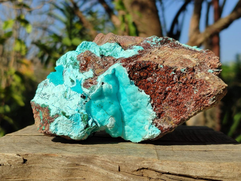 Natural Drusy Chrysocolla with Malachite on Copper Dolomite x 1 From Lupoto Mine, Congo - Toprock Gemstones and Minerals 