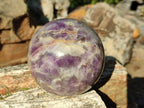 Polished Chevron Amethyst Spheres x 2 From Zambia - Toprock Gemstones and Minerals 