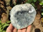 Natural Blue Celestite Geode Specimens x 2 From Sakoany, Madagascar - Toprock Gemstones and Minerals 