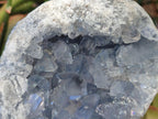 Natural Blue Celestite Geode Specimens x 2 From Sakoany, Madagascar - Toprock Gemstones and Minerals 