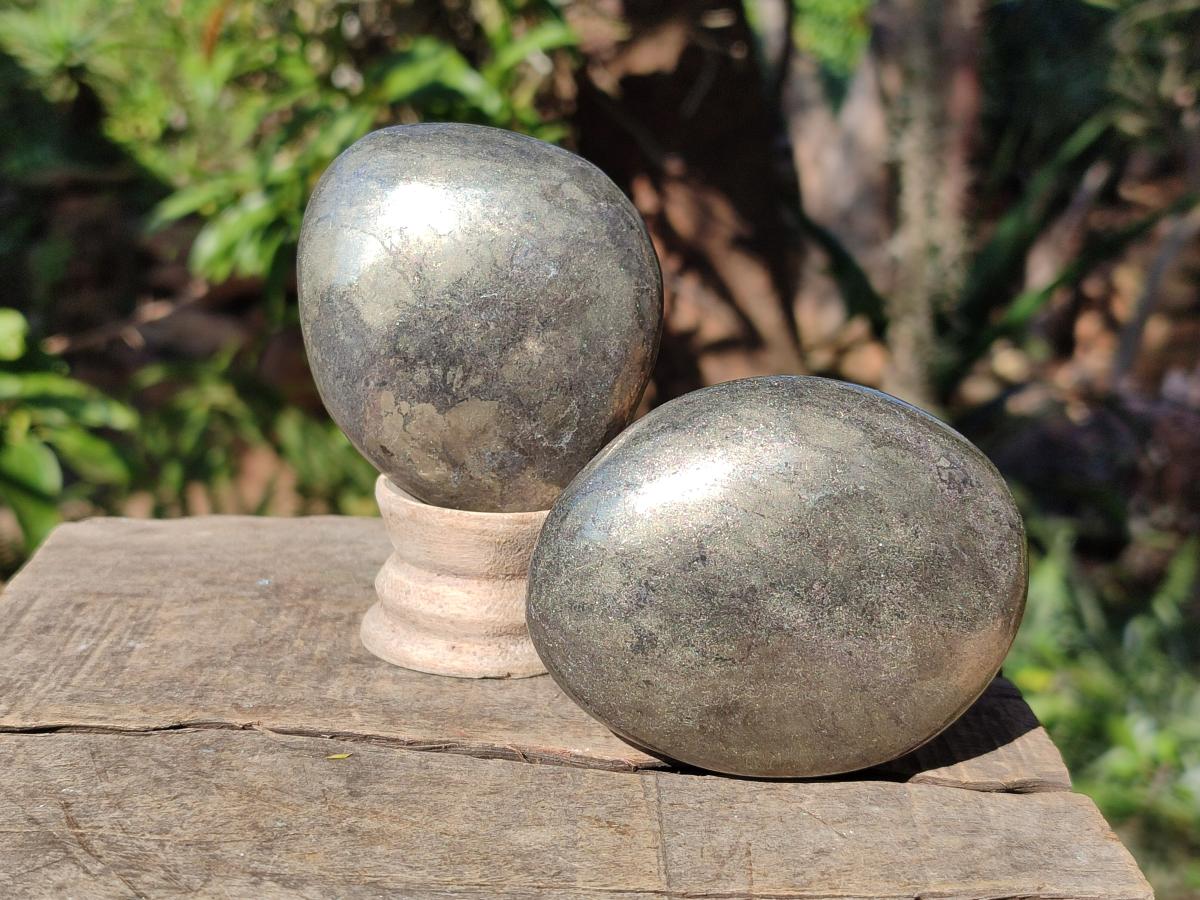 Polished Basalt Pharaoh Stone Free Forms x 4 From Iron Duke Mine, Zimbabwe - Toprock Gemstones and Minerals 