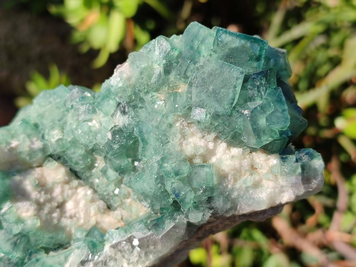 Natural Large Cabinet Size Green Cubic Fluorite Specimen x 1 From Mandrosonoro, Madagascar - Toprock Gemstones and Minerals 
