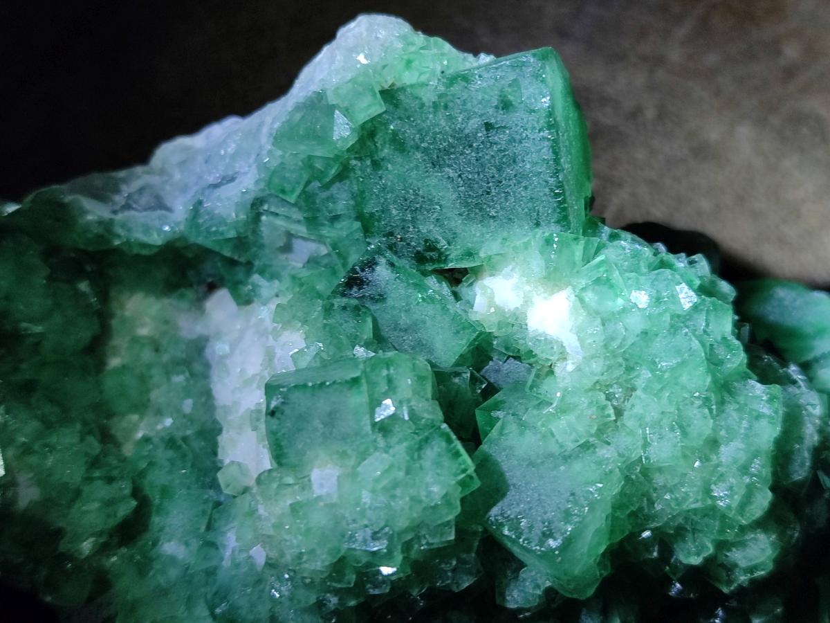 Natural Large Cabinet Size Green Cubic Fluorite Specimen x 1 From Mandrosonoro, Madagascar - Toprock Gemstones and Minerals 