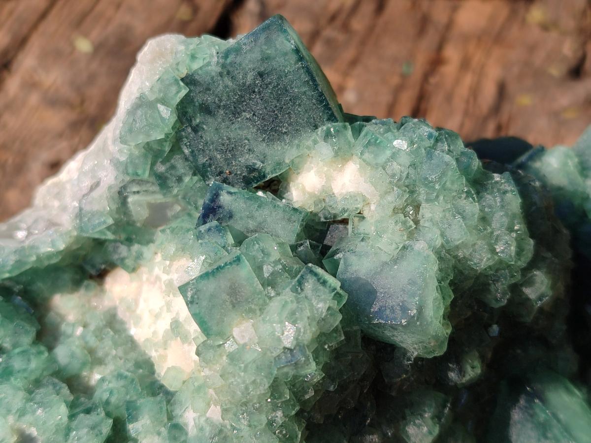 Natural Large Cabinet Size Green Cubic Fluorite Specimen x 1 From Mandrosonoro, Madagascar - Toprock Gemstones and Minerals 