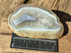 Polished Banded Agate Slices with Natural Edging x 12 From Madagascar - Toprock Gemstones and Minerals 