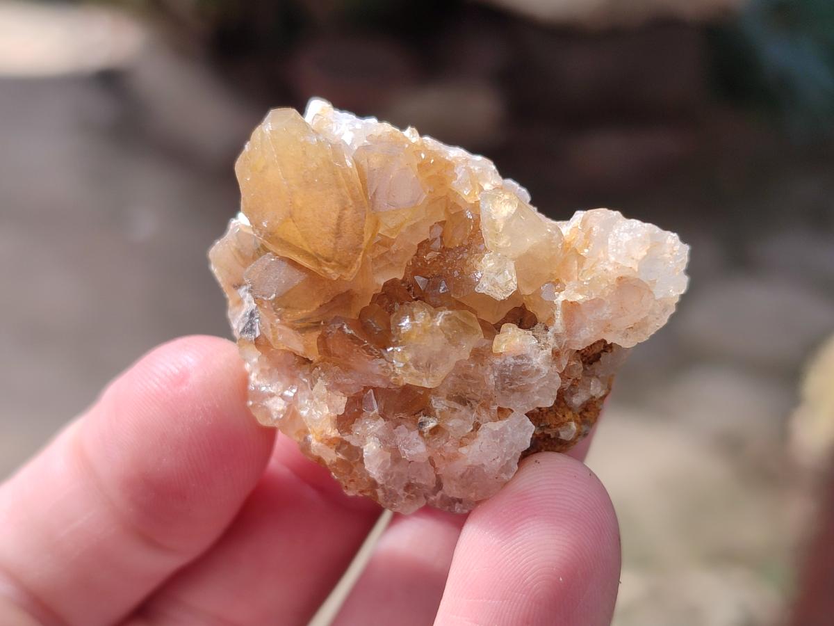 Natural Small Golden Limonite Quartz Clusters x 70 From Solwezi, Zambia - Toprock Gemstones and Minerals 