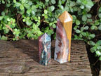 Polished Ocean Jasper Display Crystal and Tower x 2 From Northwest Coast, Madagascar - Toprock Gemstones and Minerals 