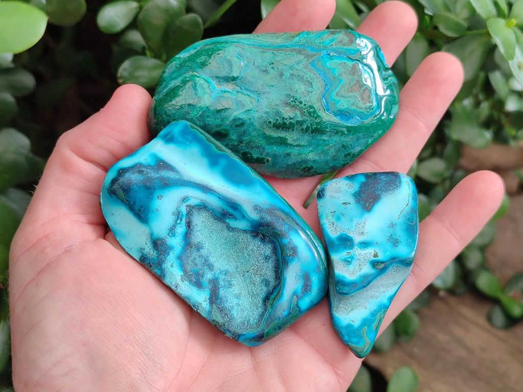 Polished Malacolla Free Forms x 9 From Kulukuluku, Congo - Toprock Gemstones and Minerals 