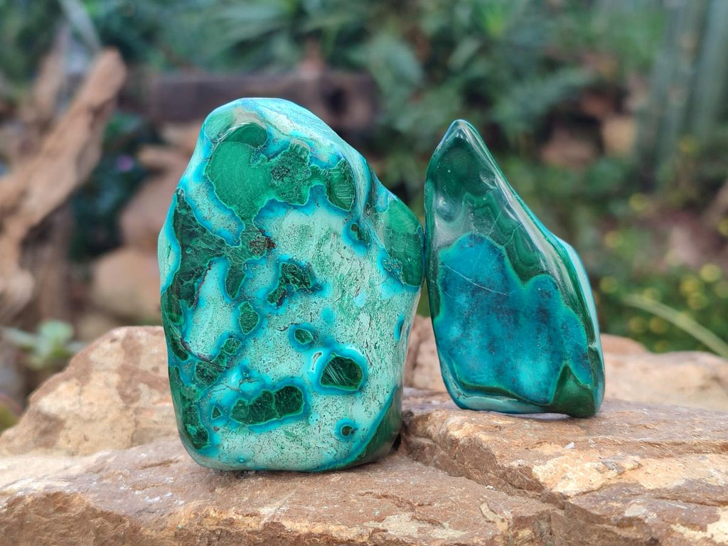 Polished Malacolla Free Forms x 9 From Kulukuluku, Congo - Toprock Gemstones and Minerals 