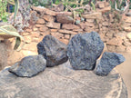 Natural Rare Blue Iolite "Cordierite" Cobbed Specimens x 4 From Ambatofinandrahana, Madagascar - Toprock Gemstones and Minerals 
