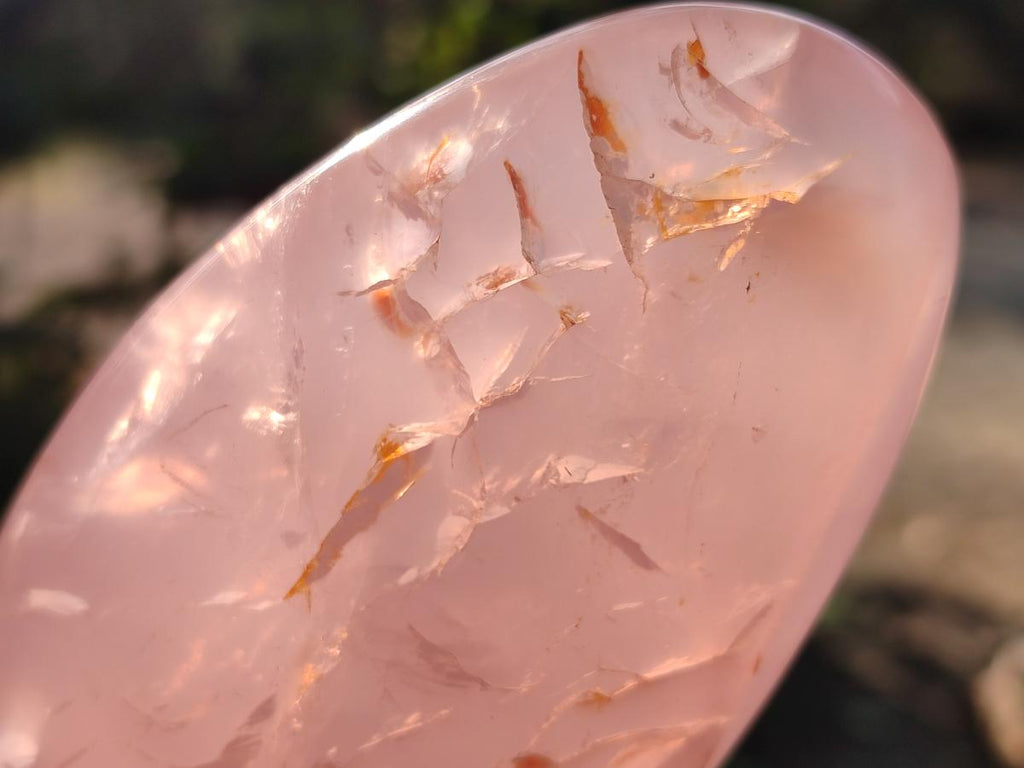 Polished Star Gemmy Rose Quartz Standing Display Pieces x 2 From Madagascar - Toprock Gemstones and Minerals 