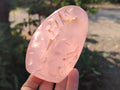 Polished Star Gemmy Rose Quartz Standing Display Pieces x 2 From Madagascar - Toprock Gemstones and Minerals 