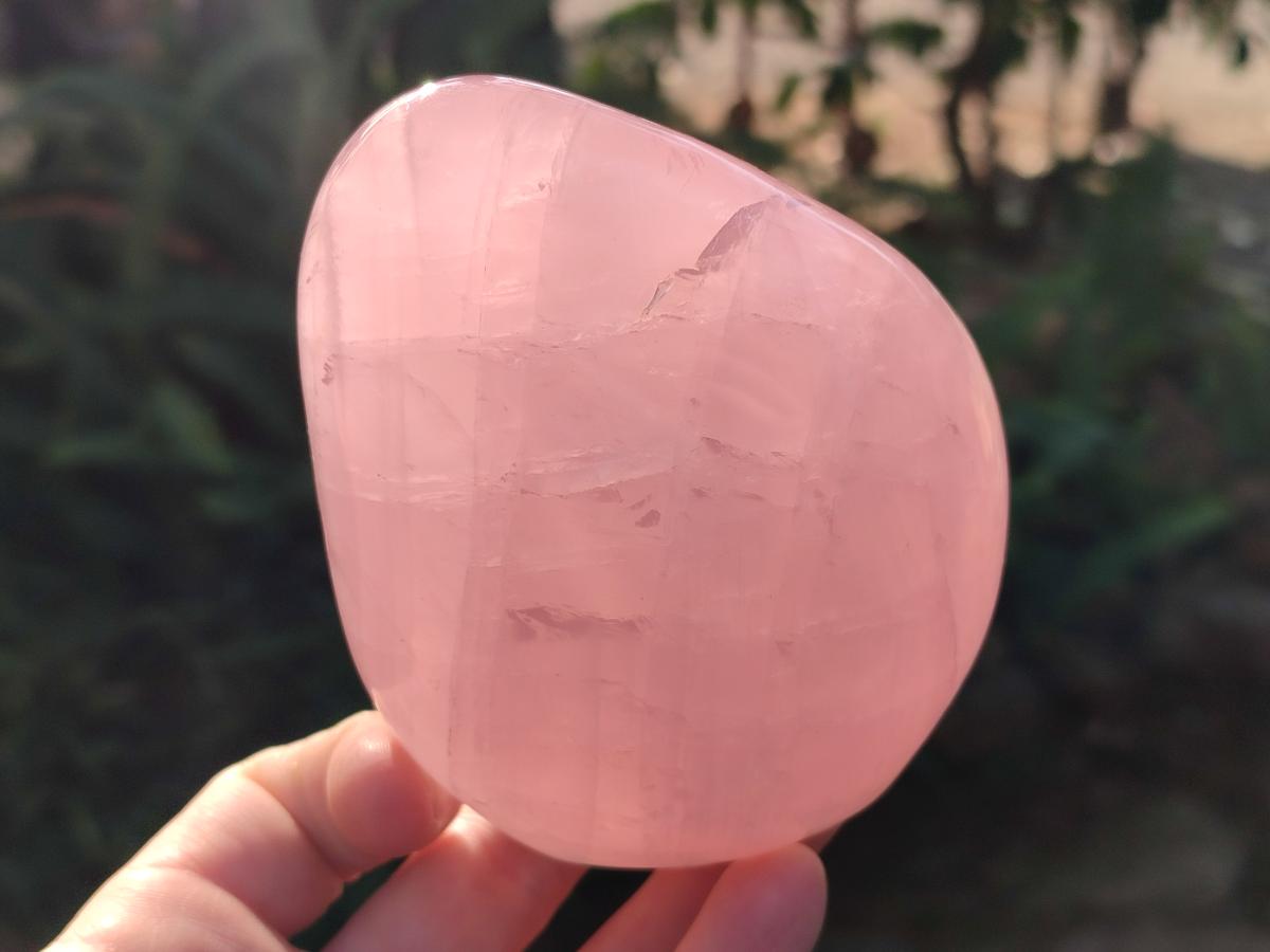 Polished Star Gemmy Rose Quartz Standing Display Pieces x 2 From Madagascar - Toprock Gemstones and Minerals 