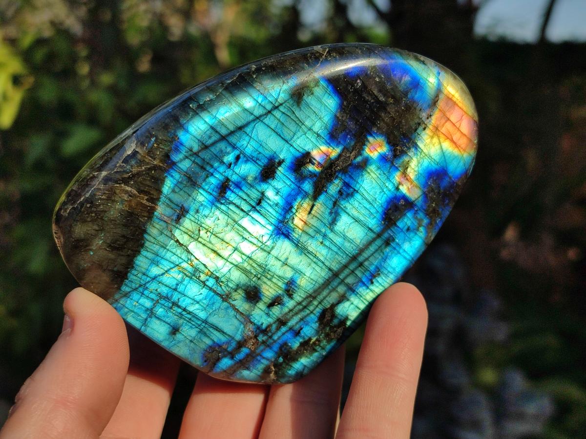 Polished Labradorite Standing Display Pieces x 4 From Madagascar - Toprock Gemstones and Minerals 