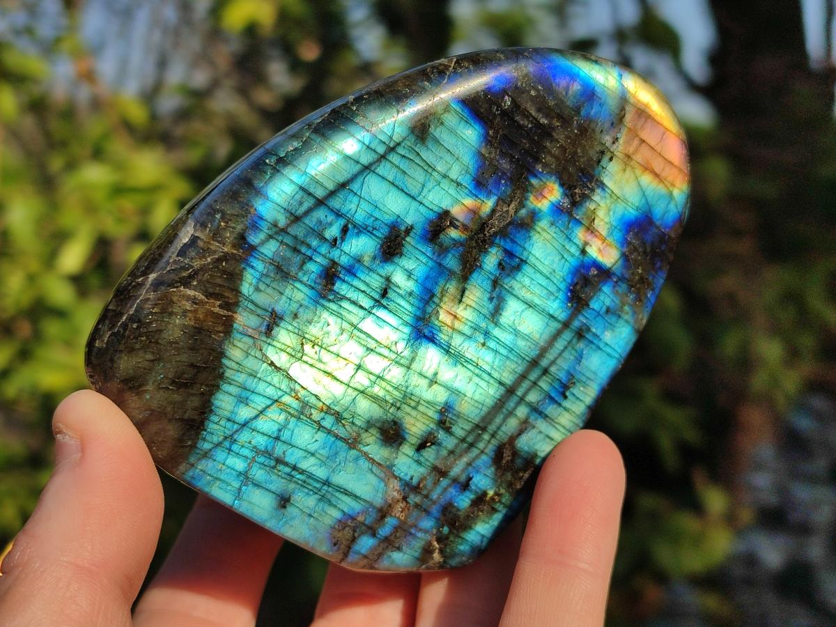 Polished Labradorite Standing Display Pieces x 4 From Madagascar - Toprock Gemstones and Minerals 