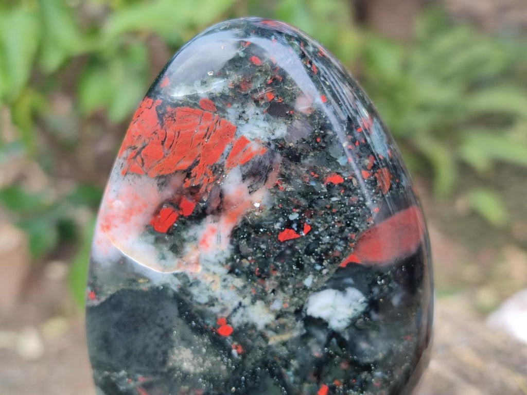 Polished Bloodstone Standing Display Pieces x 2 From Swaziland - Toprock Gemstones and Minerals 