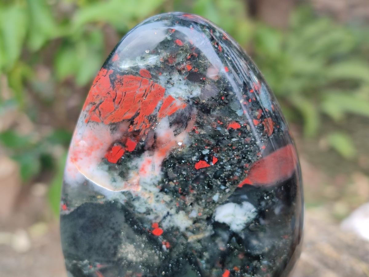 Polished Bloodstone Standing Display Pieces x 2 From Swaziland - Toprock Gemstones and Minerals 