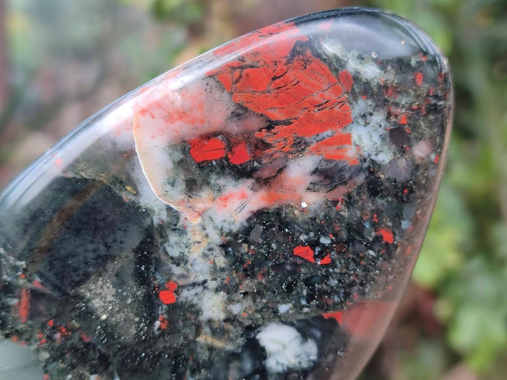 Polished Bloodstone Standing Display Pieces x 2 From Swaziland - Toprock Gemstones and Minerals 