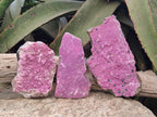 Natural Salrose Cobaltoan Dolomite Plate Specimens x 3 From Kakanda, Congo - Toprock Gemstones and Minerals 