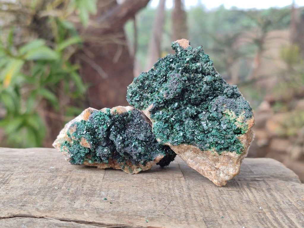 Natural Crystalline Malachite Specimens x 6 From Tenke Fungurume, Congo - Toprock Gemstones and Minerals 