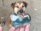 Polished Polychrome Jasper Twin Hearts and Single Hearts x 6 From NW Coast, Madagascar - Toprock Gemstones and Minerals 