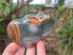 Polished Polychrome Jasper Twin Hearts and Single Hearts x 6 From NW Coast, Madagascar - Toprock Gemstones and Minerals 