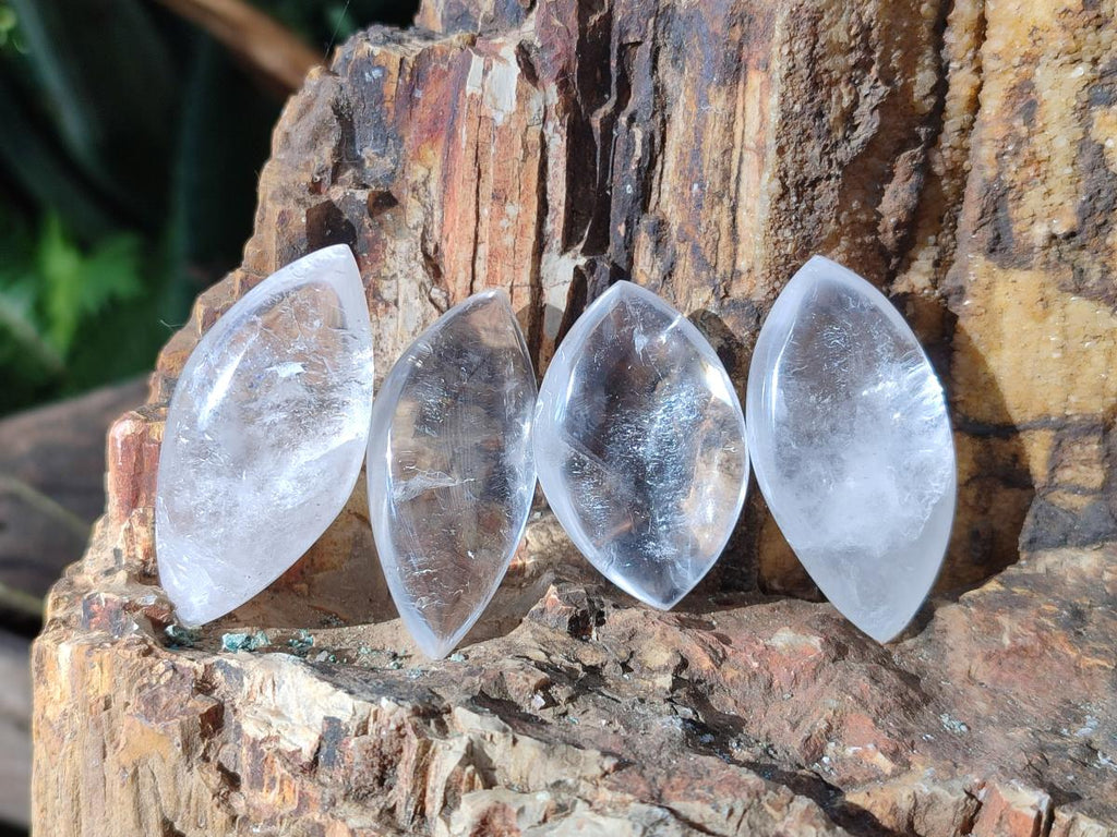 Polished Rock Crystal Quartz "Angel Tears" Free Forms x 35 From Madagascar - Toprock Gemstones and Minerals 