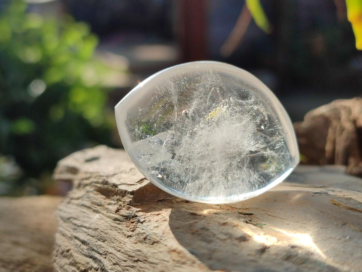 Polished Rock Crystal Quartz "Angel Tears" Free Forms x 35 From Madagascar - Toprock Gemstones and Minerals 