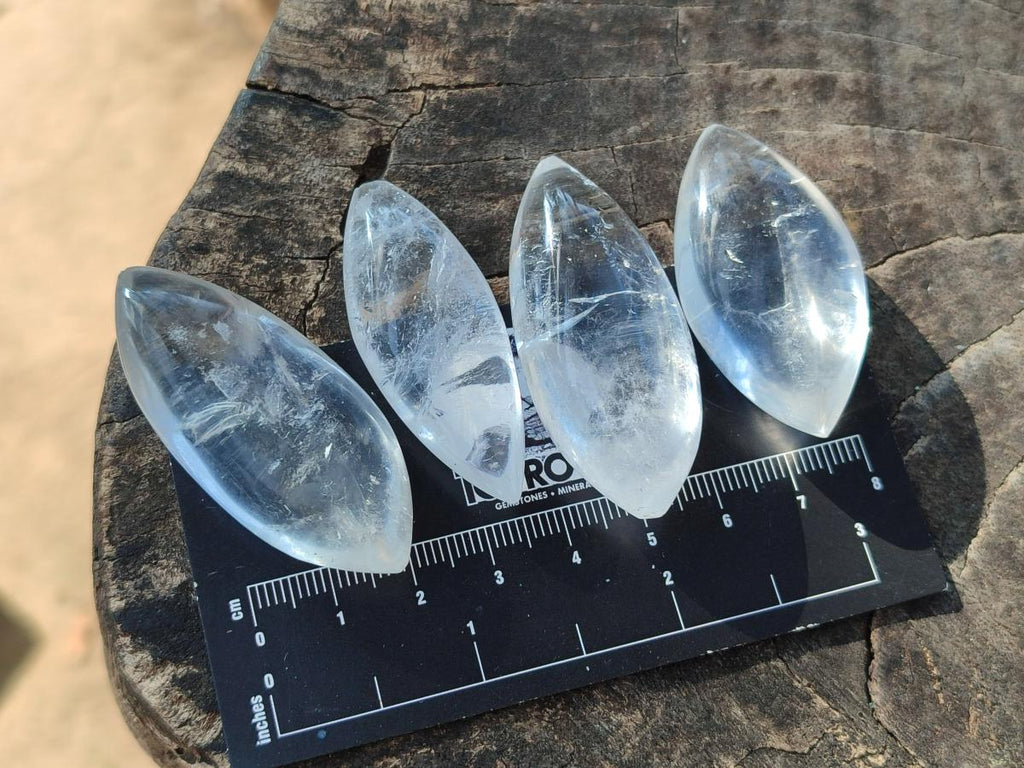 Polished Rock Crystal Quartz "Angel Tears" Free Forms x 35 From Madagascar - Toprock Gemstones and Minerals 