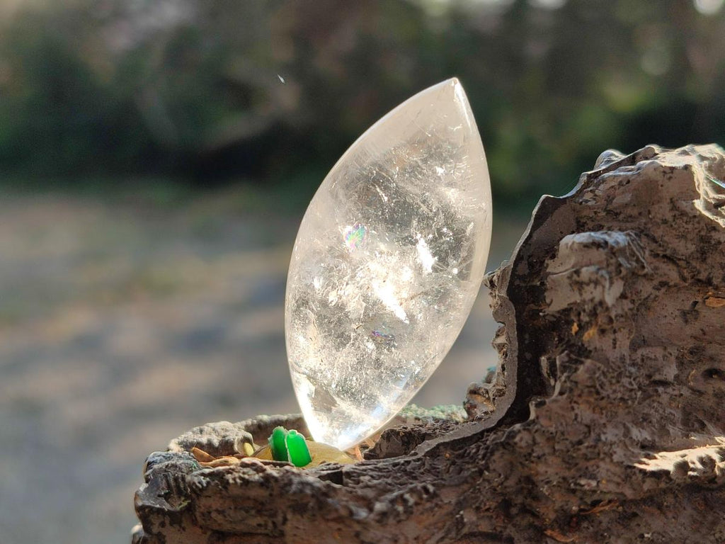 Polished Rock Crystal Quartz "Angel Tears" Free Forms x 35 From Madagascar - Toprock Gemstones and Minerals 
