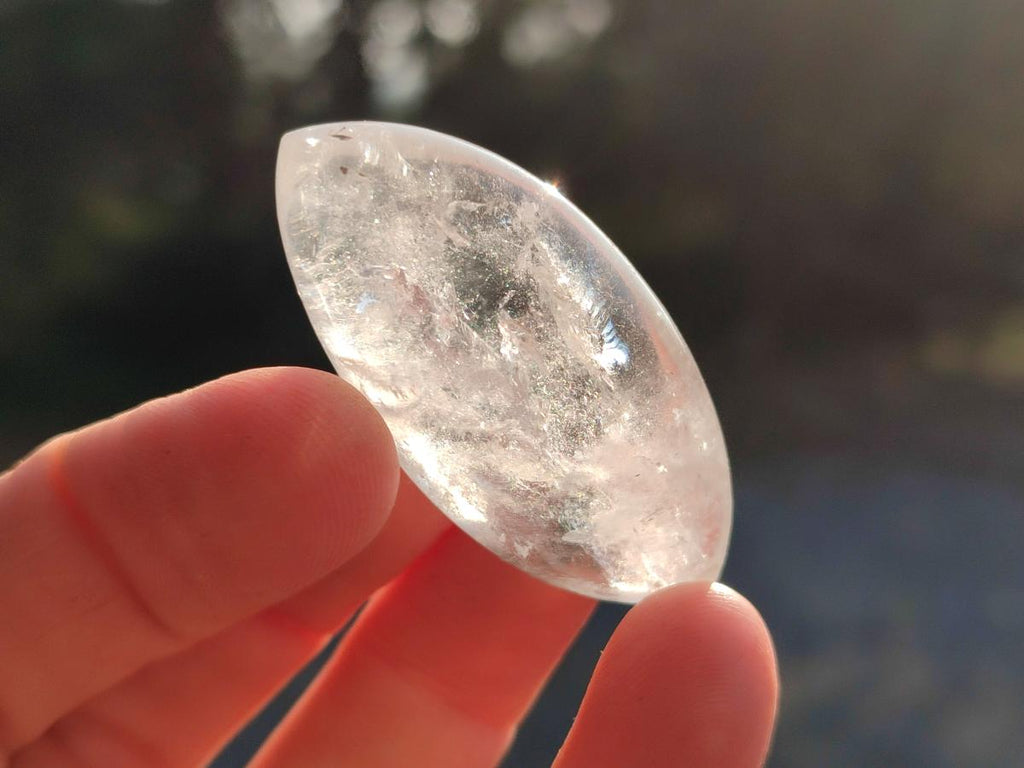 Polished Rock Crystal Quartz "Angel Tears" Free Forms x 35 From Madagascar - Toprock Gemstones and Minerals 