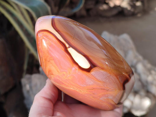 Polished Polychrome Jasper Standing Display Pieces x 2 From NW Coast, Madagascar - Toprock Gemstones and Minerals 