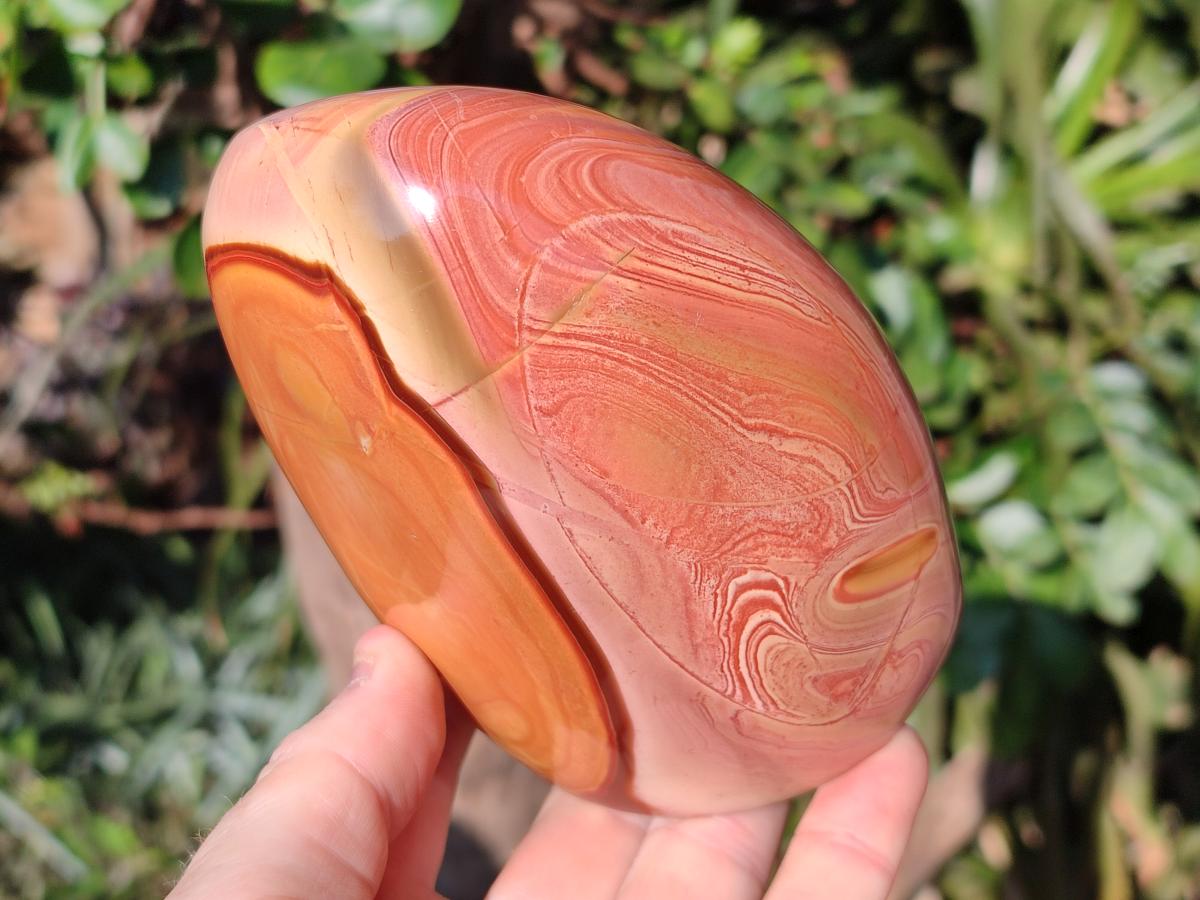 Polished Polychrome Jasper Standing Display Pieces x 2 From NW Coast, Madagascar - Toprock Gemstones and Minerals 