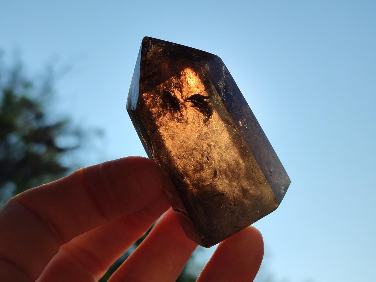 Polished Smokey Quartz Crystals x 5 From Madagascar - Toprock Gemstones and Minerals 