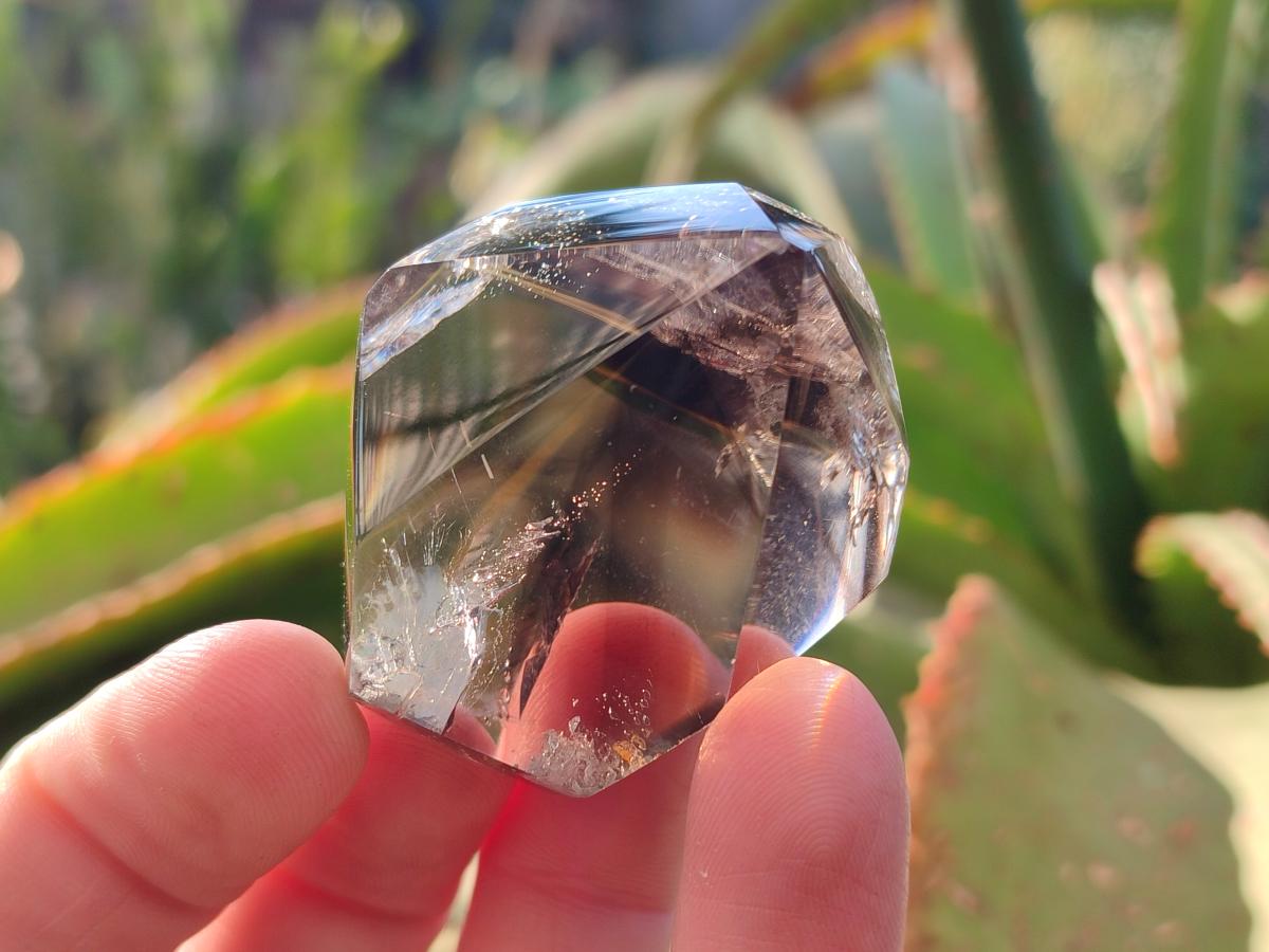 Polished Smokey Quartz Crystals x 5 From Madagascar - Toprock Gemstones and Minerals 