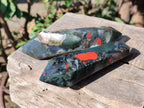 Polished Bloodstone Double Terminated Crystals x 5 From Swaziland - Toprock Gemstones and Minerals 